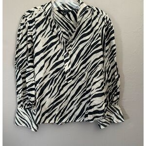Banana Republic Animal Print Blouse